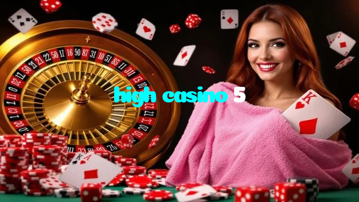 high casino 5 casino presented on mobile device in Pakistan with slots and live games